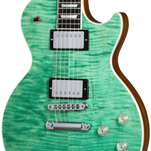 Gibson USA Les Paul Modern Electric Guitar with Figured Maple Top in Seafoam Green
