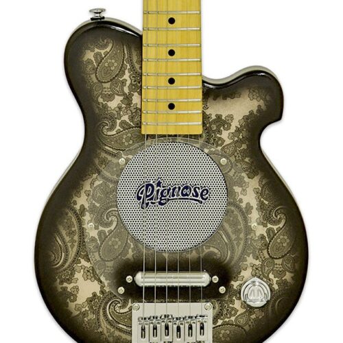 Pignose PGG-200PL Electric Guitar with Built-in Amplifier in Black Paisley