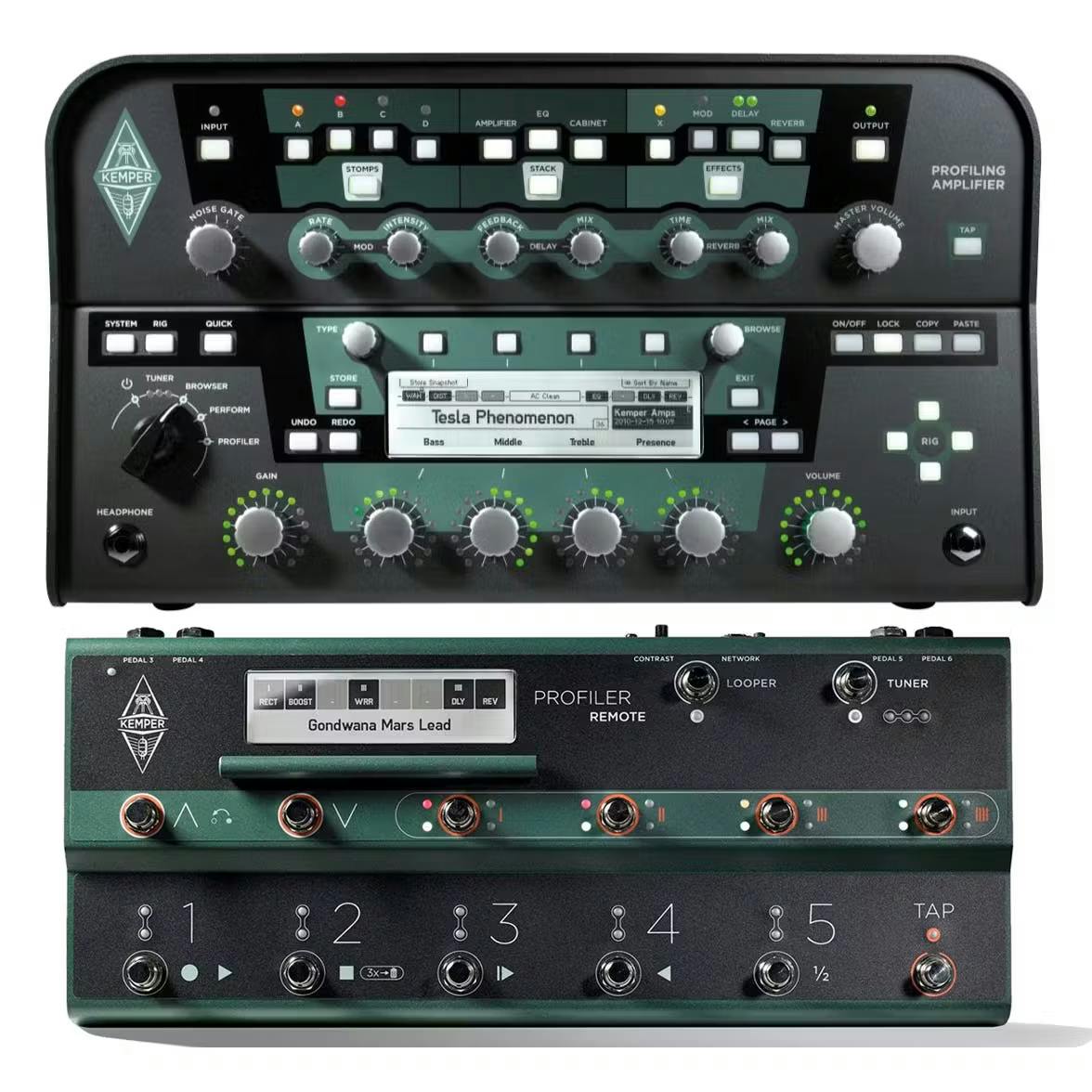 B Stock : Kemper Profiling Amp Head in Black plus Remote Footswitch Set (Non-Powered) 0002
