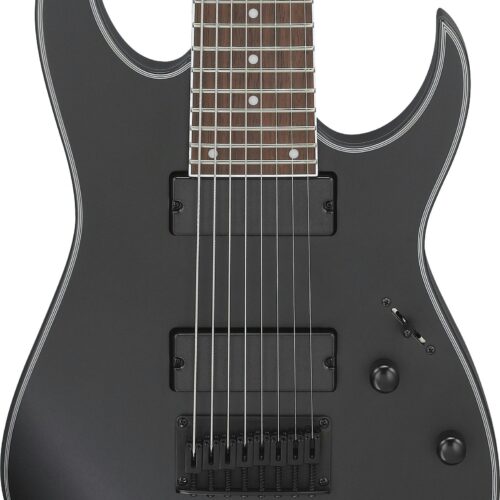 Ibanez RG8EX-BKF 8-String Electric Guitar in Black Flat
