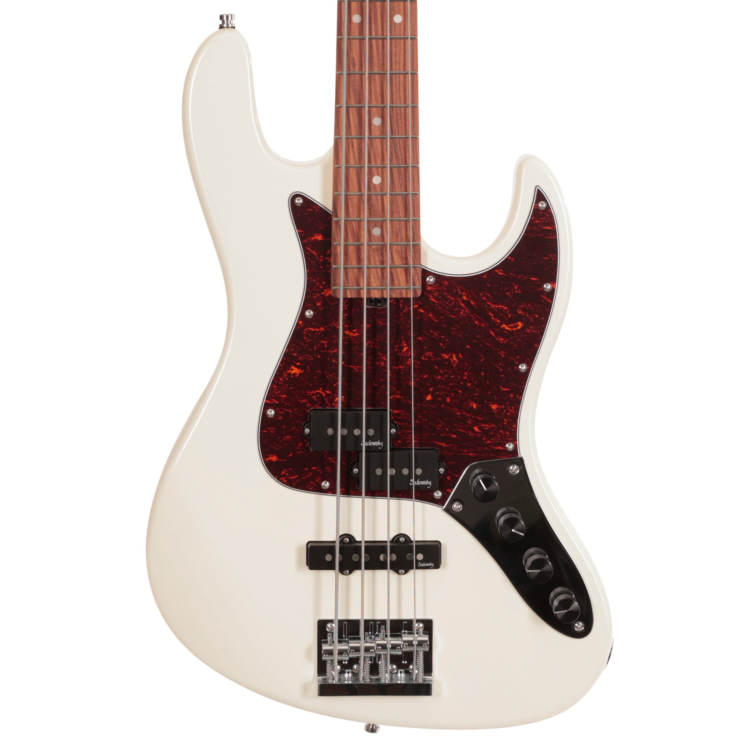 Sadowsky MetroExpress SMX 21 Fret Hybrid PJ 4-String in Olympic White, Morado