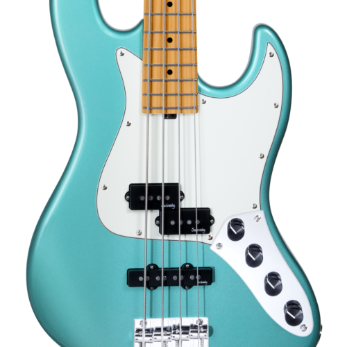 Sadowsky MetroExpress SMX 21 Fret Hybrid PJ 4-String in Sage Green Metallic, Roasted Maple