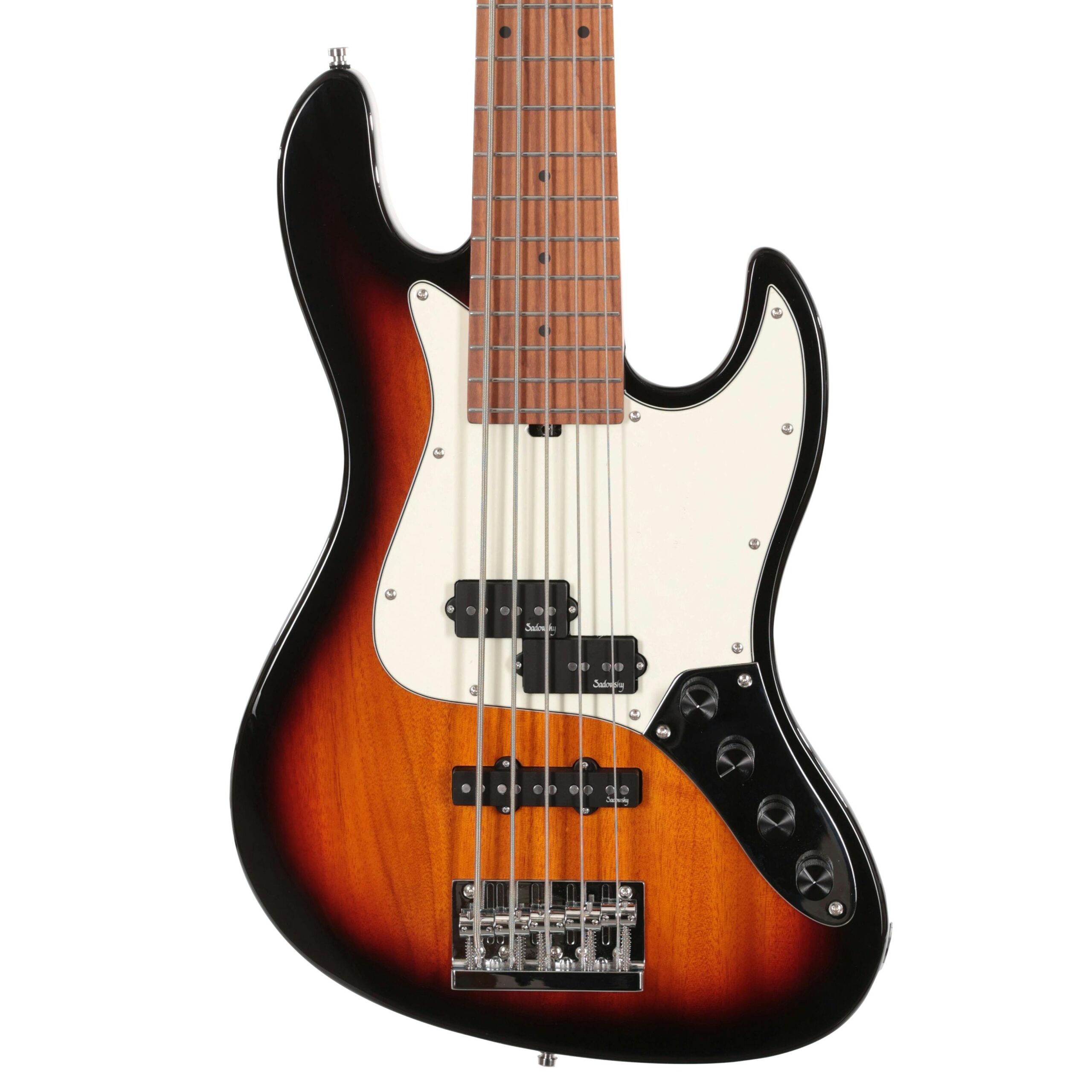 Sadowsky MetroExpress SMX 21 Fret Hybrid PJ 5 string in Tobacco Burst, Roasted Maple
