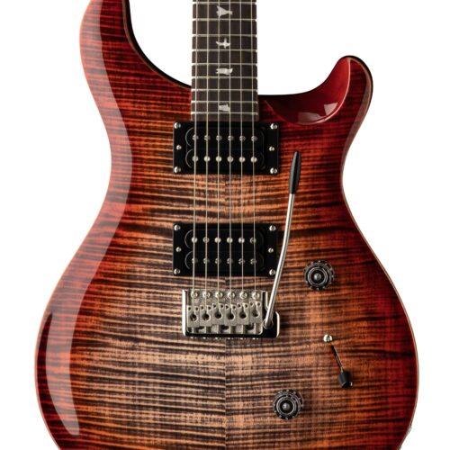 PRS SE Custom 24 Electric Guitar in Charcoal Cherry Burst