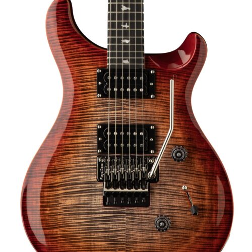 PRS SE Custom 24 Floyd Electric Guitar in Charcoal Cherry Burst