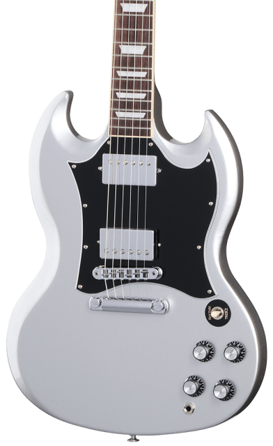 Gibson SG Standard Electric Guitar in Silver Mist