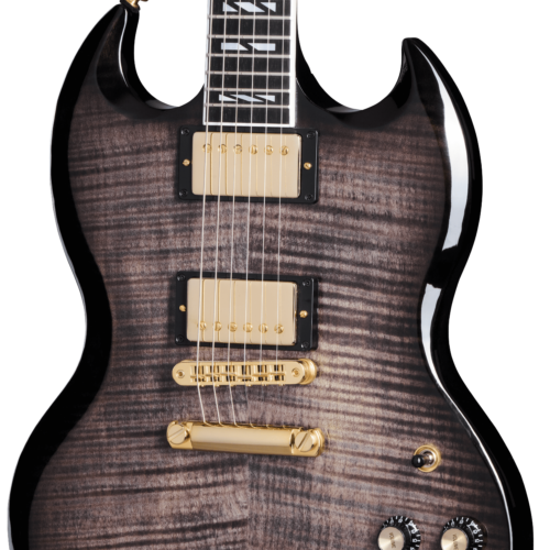 Gibson USA SG Supreme Electric Guitar in Translucent Ebony Burst