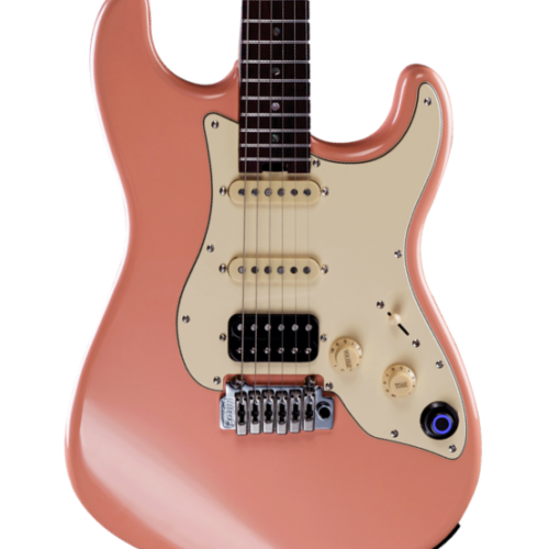 Mooer GTRS P800 Professional Intelligent Guitar In Flamingo Pink Rosewood Board