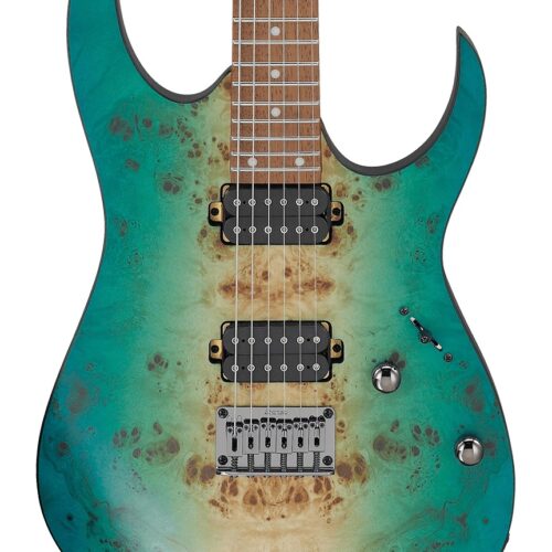 Ibanez RG421PBCHF Electric Guitar in Caribbean Shoreline Flat