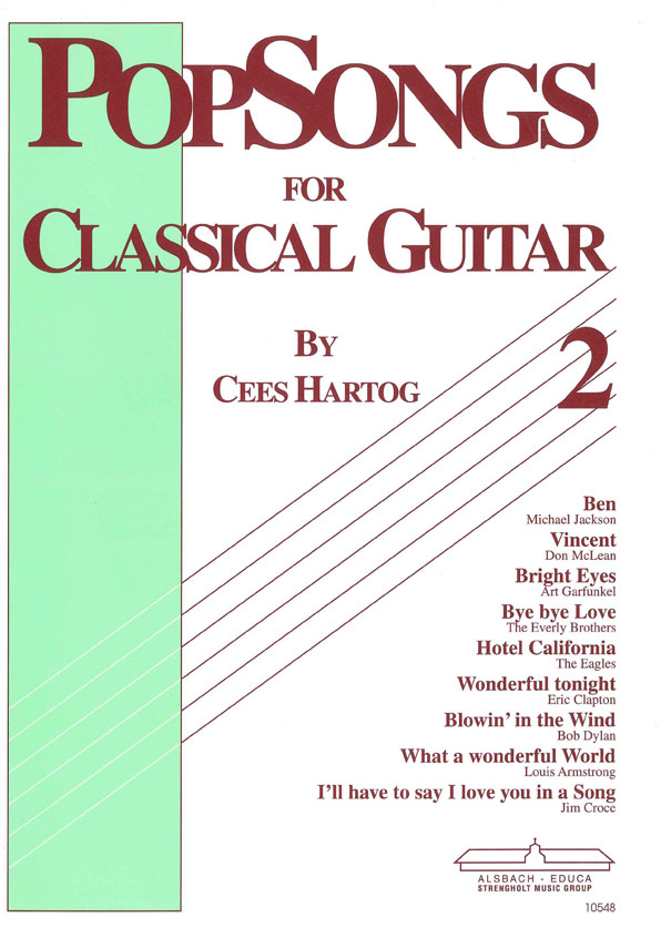 Popsongs for Classical Guitar 2 Alsbach Educa - Image 1
