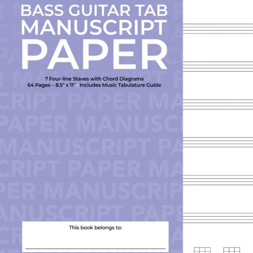 Bass Guitar Tablature Manuscript Paper Hal Leonard