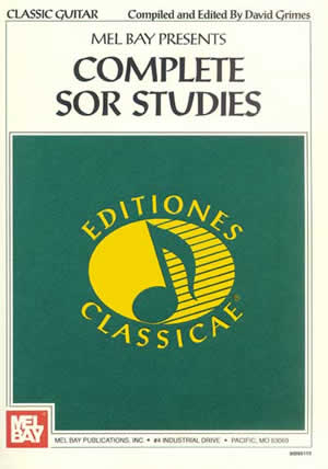 Complete Sor Studies For Guitar Mel Bay Publications