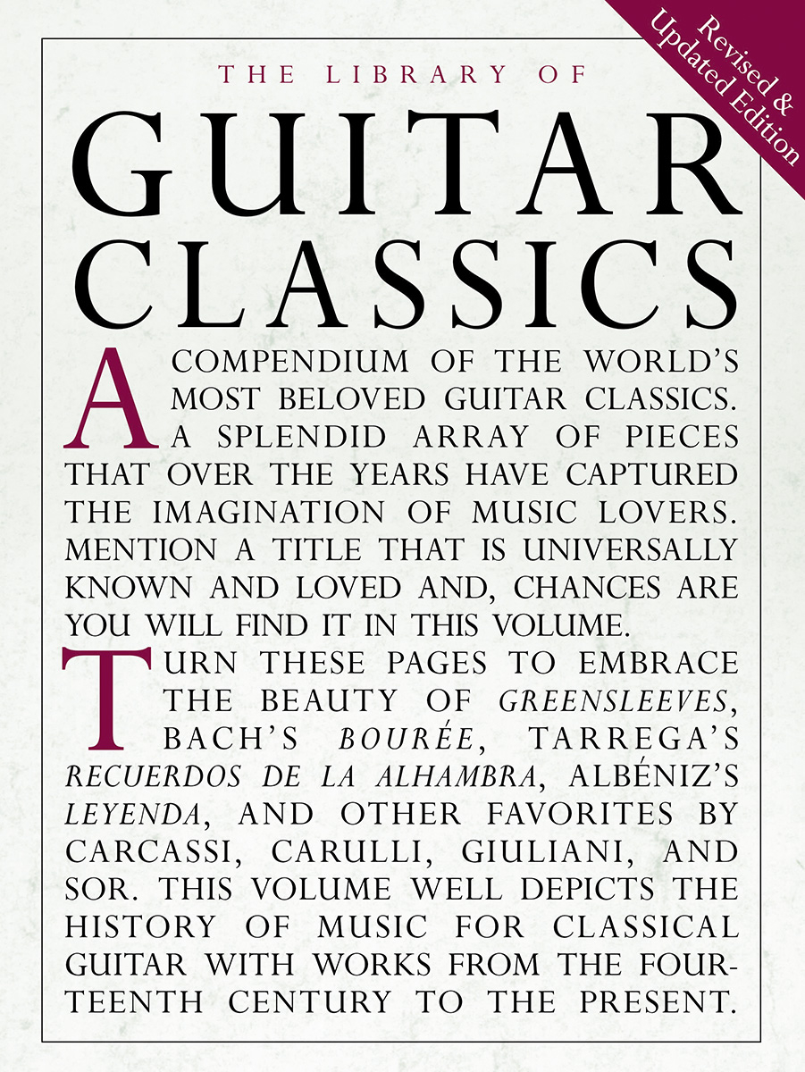 The Library Of Guitar Classics Music Sales