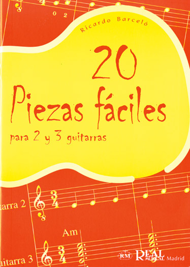 20 Piezas FÃ¡ciles para 2 y 3 Guitarras Real Musical - Image 1