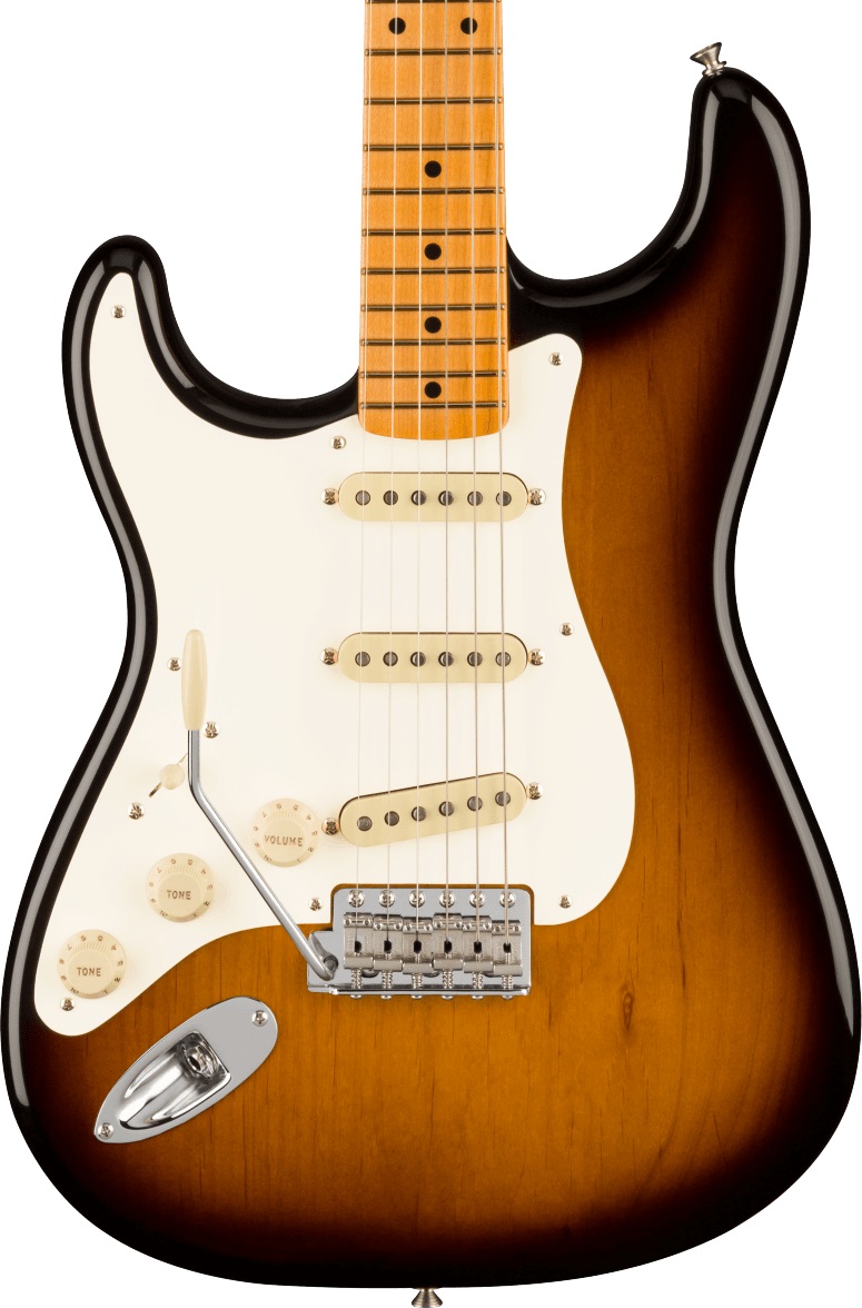 Fender American Vintage II Left-Handed '57 Stratocaster in 2-Tone Sunburst, Maple Neck in stock