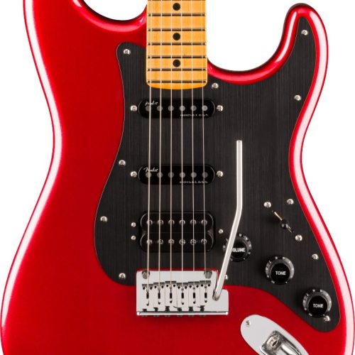 B Stock : Fender American Ultra II Stratocaster HSS Maple Fingerboard in Sinister Red 001 in stock