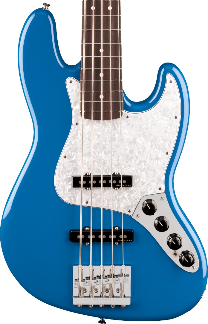 Fender Player II Modified Jazz Bass V in Electric Blue in stock - Image 1