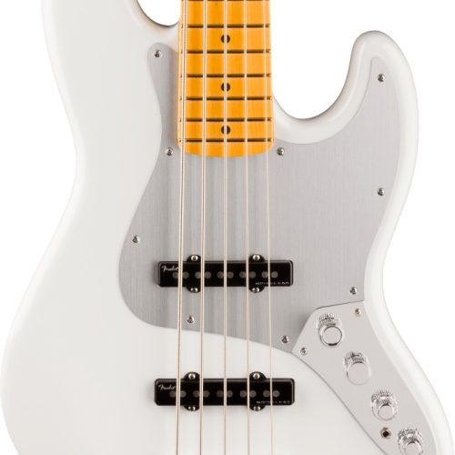 Fender American Ultra II Jazz Bass V in Avalanche Maple Fingerboard in stock