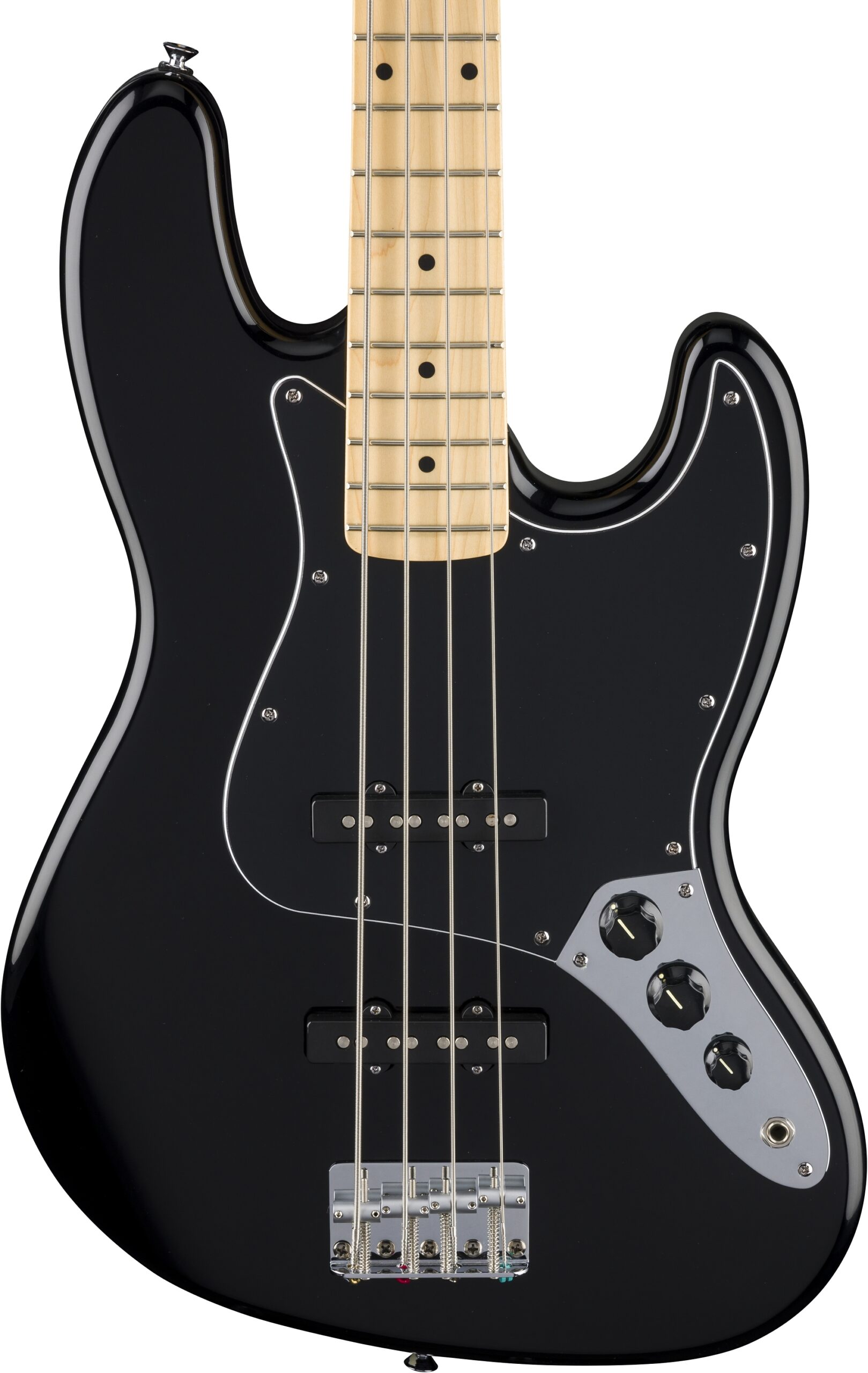 Fender Standard Series Jazz Bass in Black in stock