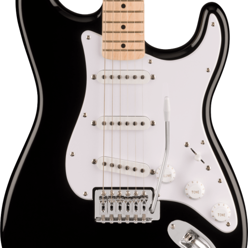 Squier Sonic Stratocaster Electric Guitar in Black in stock
