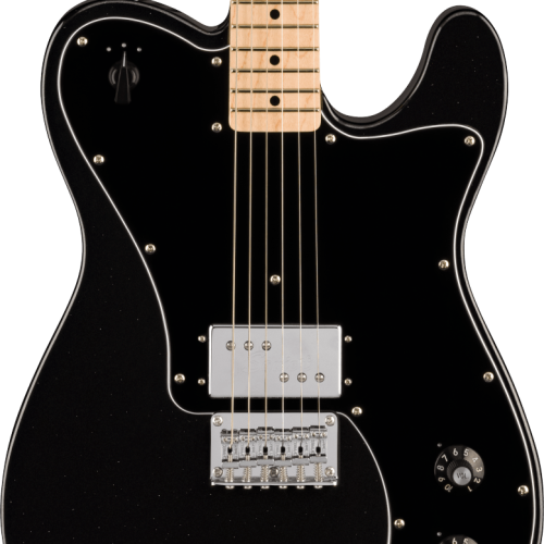 Squier Paranormal Esquire Deluxe Electric Guitar in Metallic Black in stock