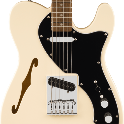 Squier Affinity Series Telecaster Thinline in Olympic White in stock