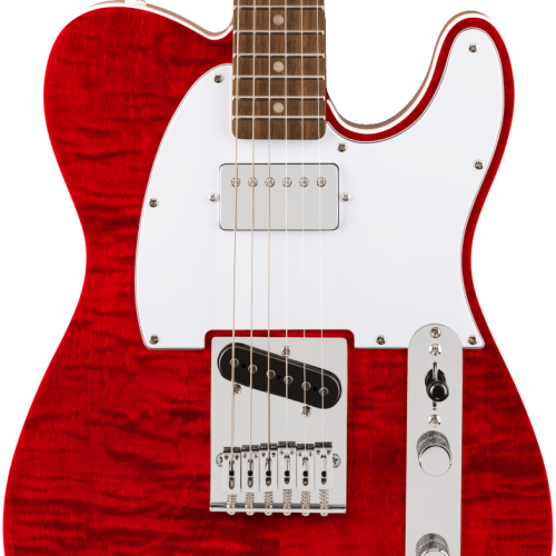 Squier Affinity Series Telecaster FMT SH in Crimson Red Transparent in stock