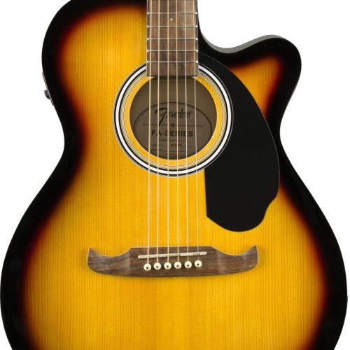 Fender FA-135CE Concert Electro Acoustic Guitar Walnut in 3 Colour Sunburst in stock