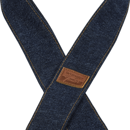 Fender x Wrangler Denim Guitar Strap in Dark Indigo in stock