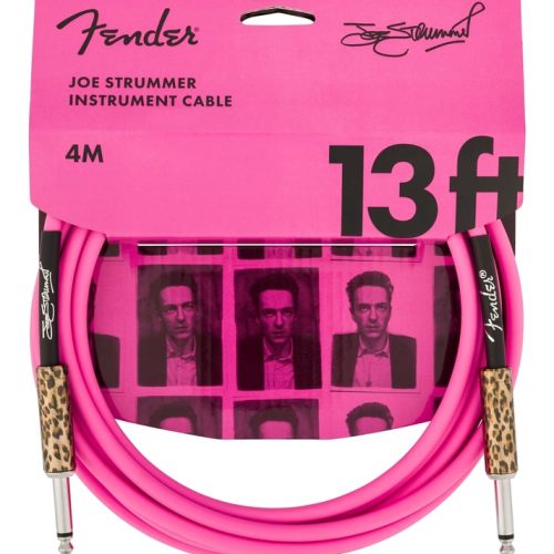 Fender Joe Strummer 13' Instrument Cable in Pink Leopard in stock