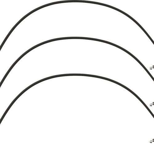 Fender Blockchain 16in Patch Cable 3-pack Straight/Angled in stock