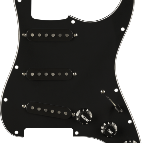 Fender Pre-Wired Strat Pickguard Pure Vintage 59 with RWRP Middle Black 11 Hole PG in stock