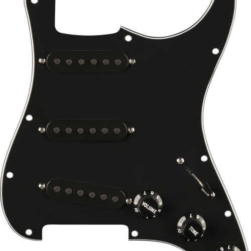 Fender Pre-Wired Strat Pickguard Pure Vintage 65 with RWRP Middle Black 11 Hole PG in stock