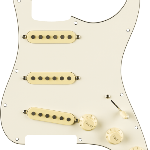 Fender Pre-Wired Strat Pickguard Eric Johnson Signature Parchment 11 Hole PG in stock