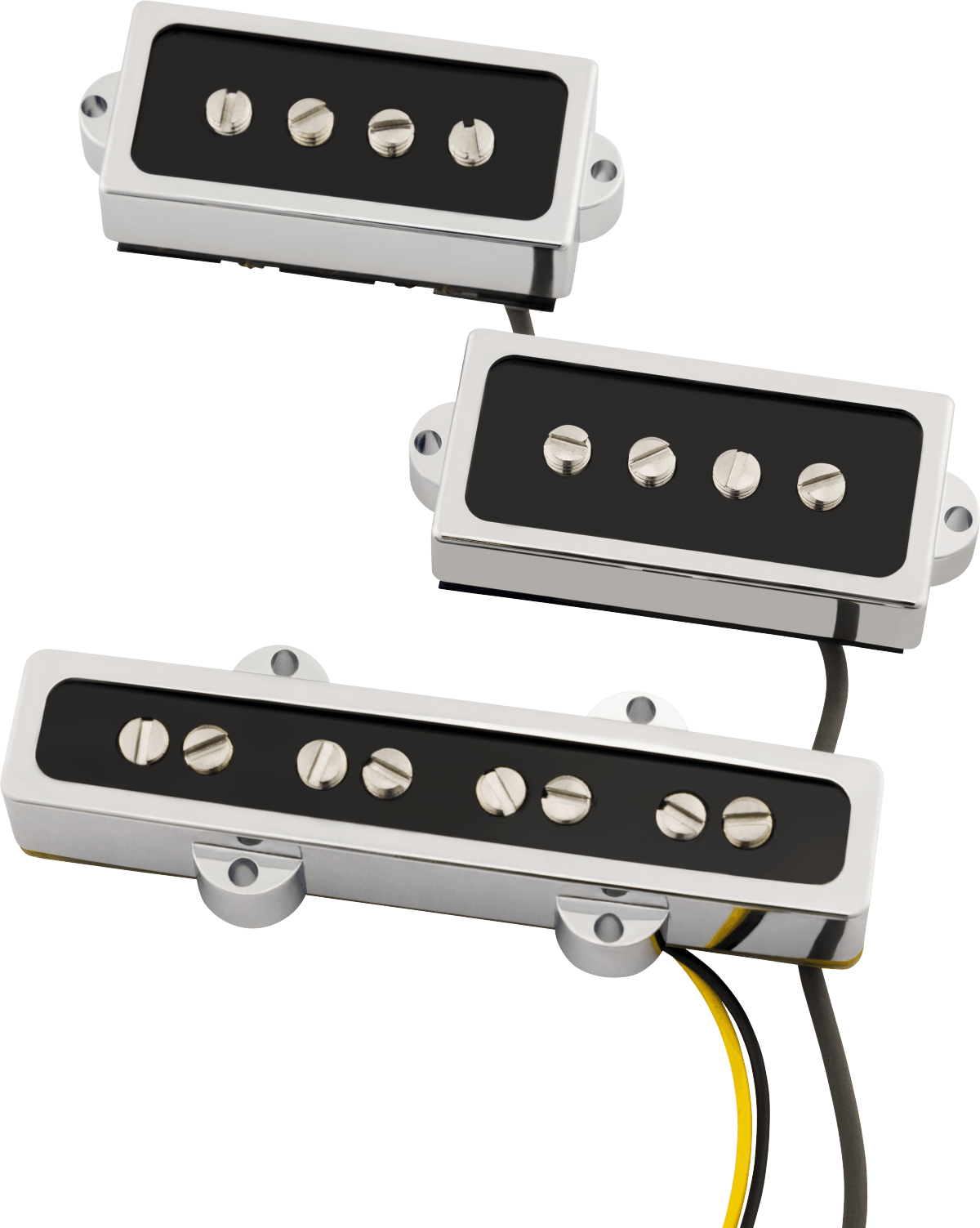 Fender Cobalt Chrome PJ Bass Pickup Set in stock