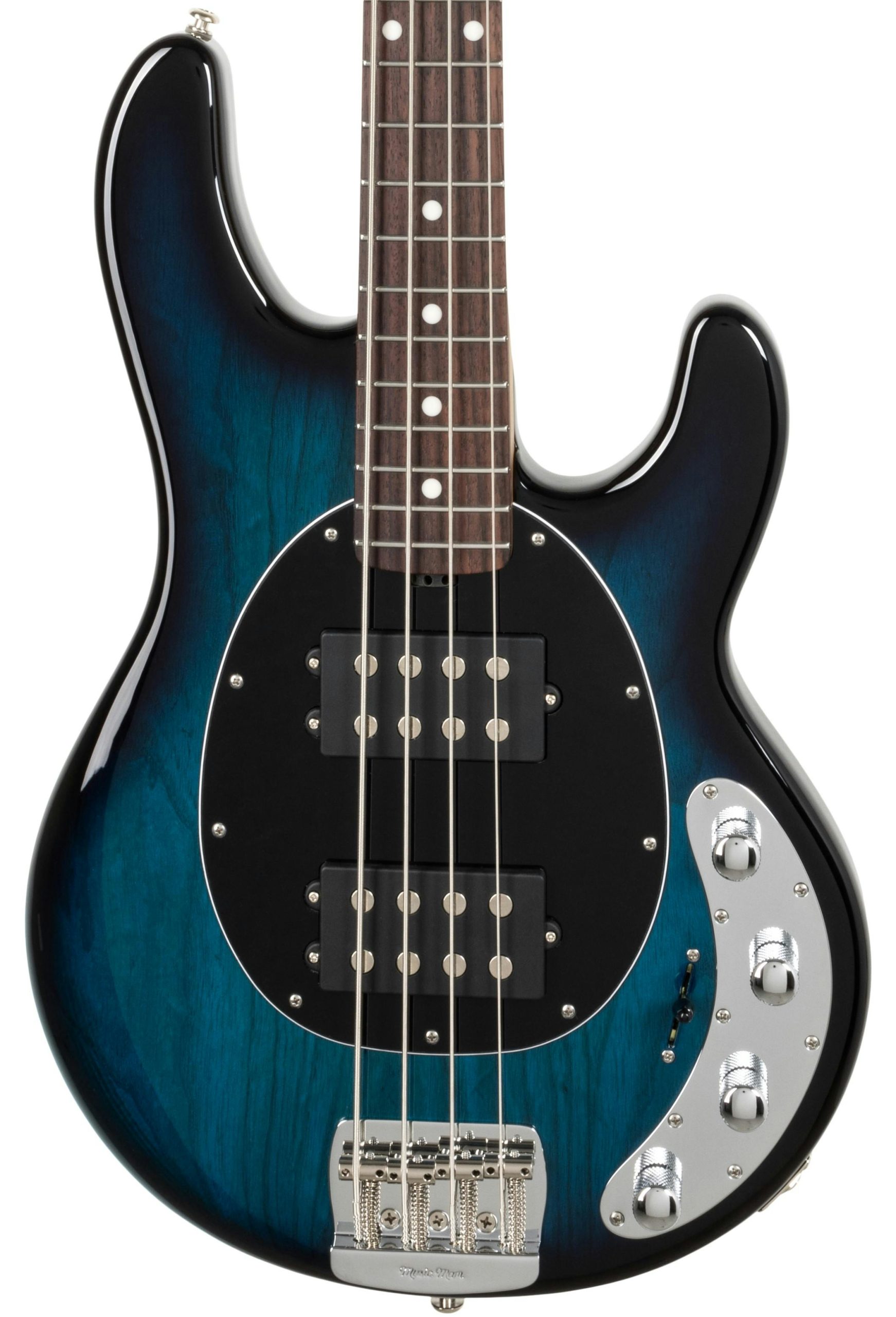 Music Man StingRay Special HH Bass in Pacific Blue Burst in stock