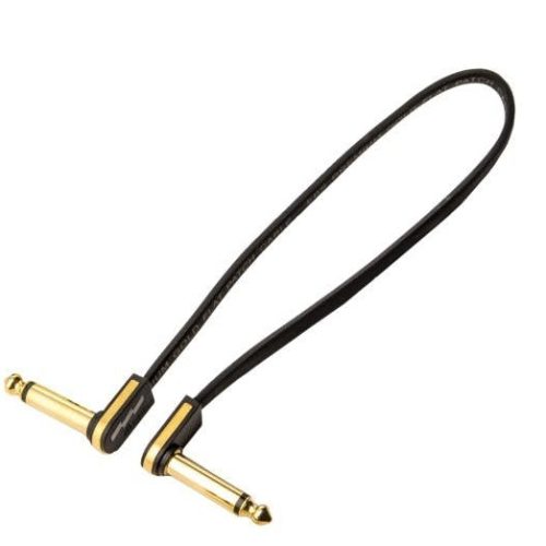 EBS Premium Gold Flat Right Angle Jack Patch Cable - 28CM in stock