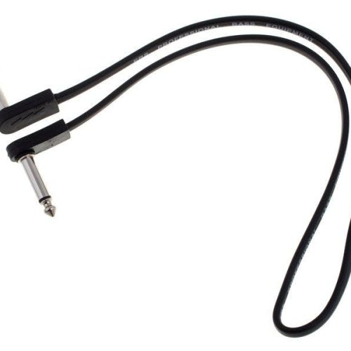 EBS Premium Chrome Flat Right Angle Jack Patch Cable - 58CM in stock