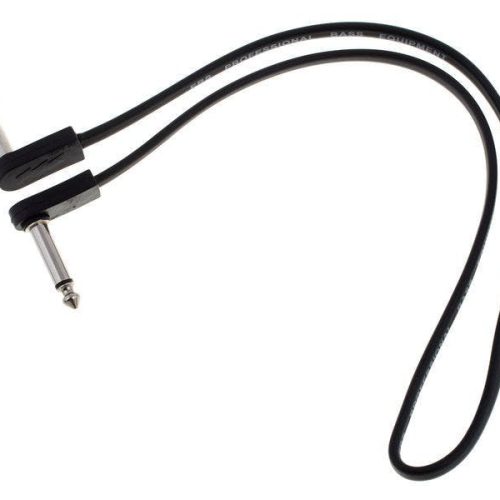 EBS Premium Chrome Flat Right Angle Jack Patch Cable - 78CM in stock