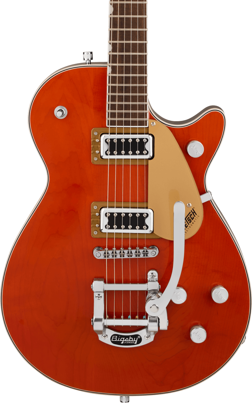 Gretsch G5230T Electromatic Jet FT Electric Guitar with Bigsby in Orange Stain in stock