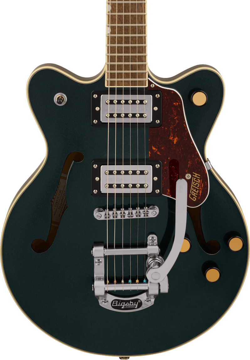 Gretsch G2655T Streamliner Centre Block Jr Double-Cut Electric Guitar with Bigsby in Cadillac Green in stock