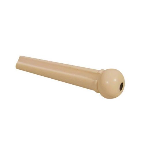 Acoustic Guitar Bridge Pins 12-Pack in Ivory With Black Dot in stock