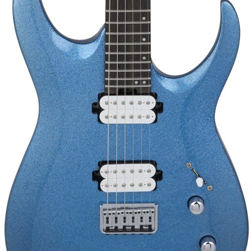 Jackson Pro Series Signature Misha Mansoor Juggernaut HT 6 Guitar In Blue Sparkle in stock