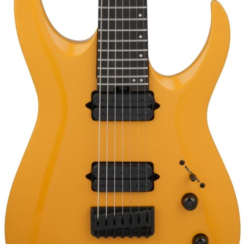 Jackson Pro Series Signature Misha Mansoor Juggernaut HT 7-String Electric Guitar In Signal Yellow in stock
