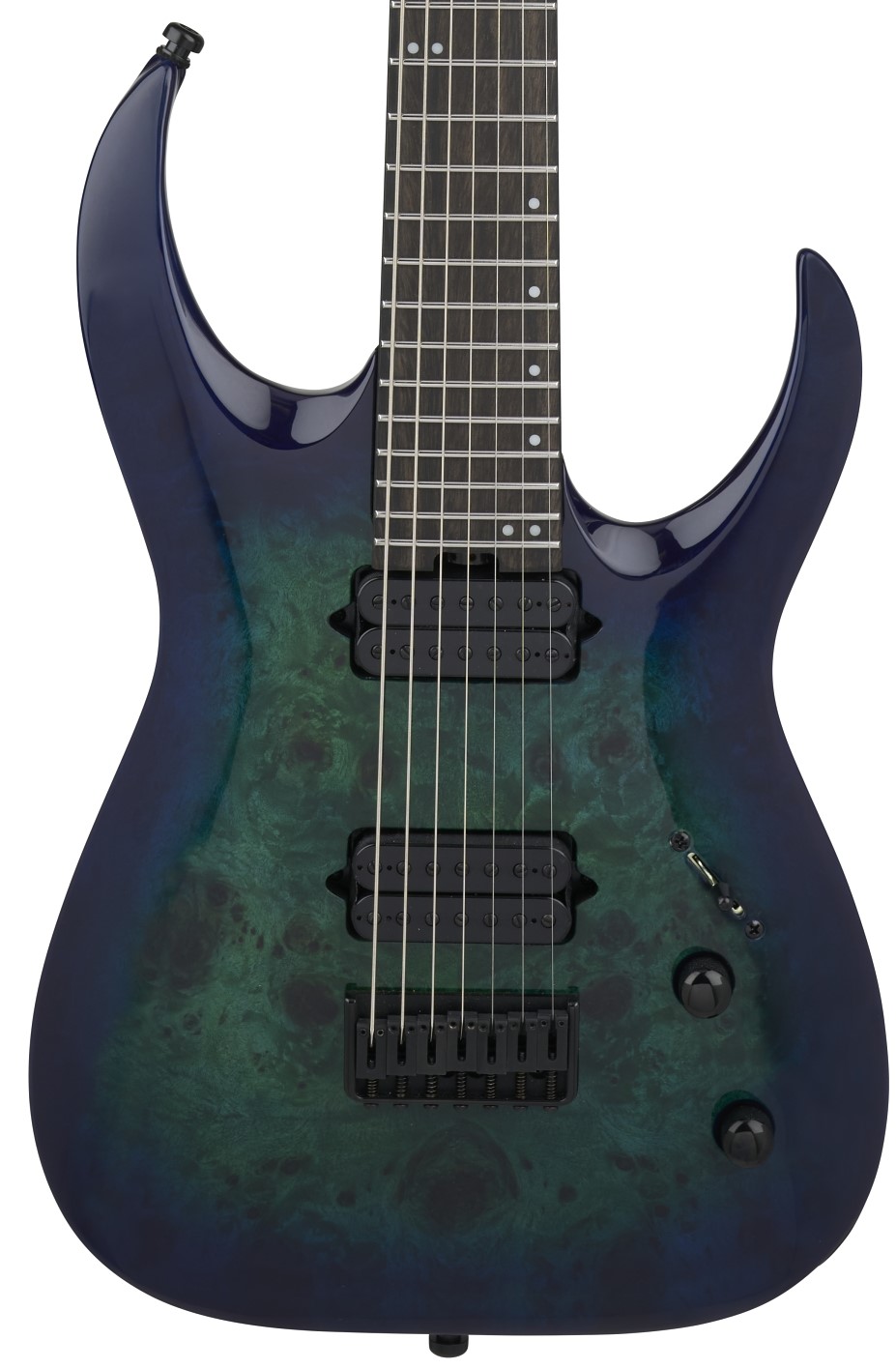 Jackson Pro Series Signature Misha Mansoor Juggernaut HT 7-String Electric Guitar In Chlorine Burst in stock