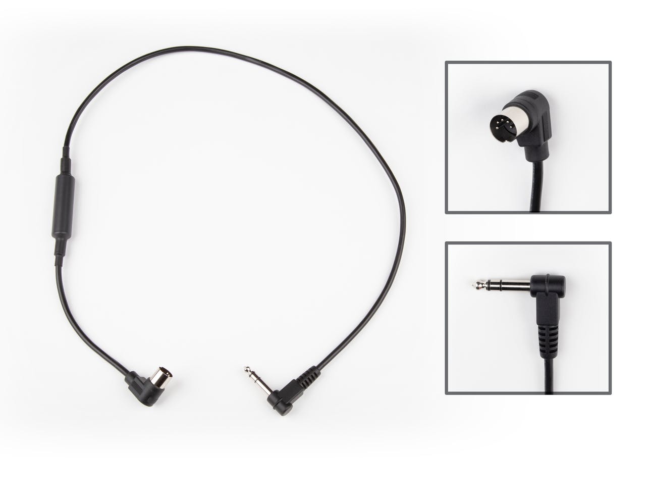 Strymon MIDI-EXP Cable - Right Angle MIDI Connector & 1/4" TRS Jack Connector in stock - Image 1