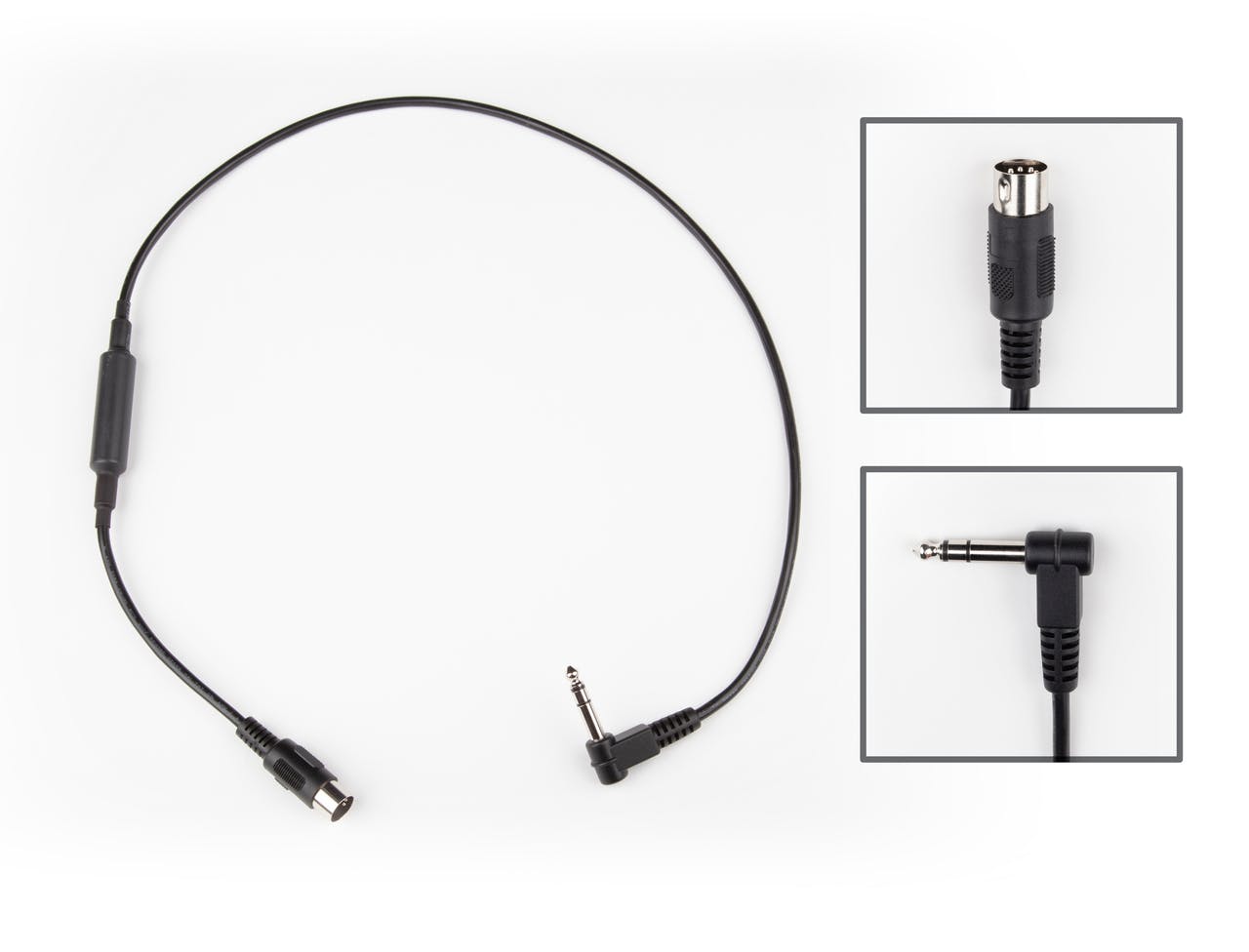 Strymon MIDI-EXP Cable - Straight MIDI Connector & Right Angle 1/4" TRS Jack Connector in stock - Image 1