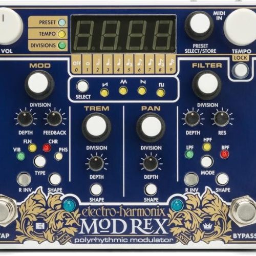 Electro Harmonix Mod Rex Poly-Rhythmic Modulator Pedal in stock