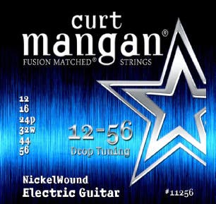 Curt Mangan Strings 12-56 Drop Tuning Nickel Wound Electric Guitar Strings in stock