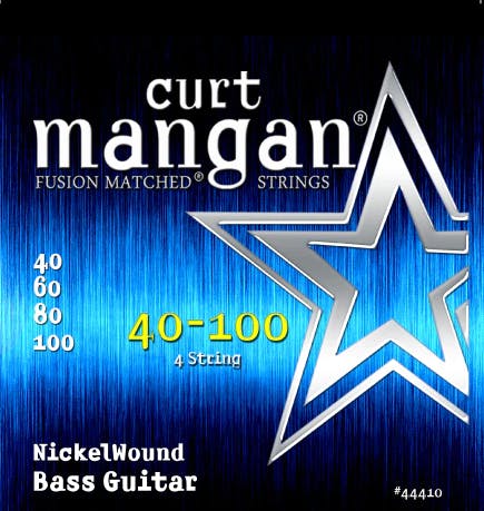 Curt Mangan Strings 40-100 Nickel Wound Bass Strings in stock
